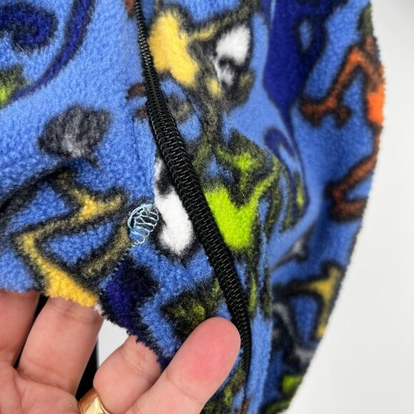 Molehill Mountain Blue Fleece‎ Bunting with Monkeys Size 3-6 Months - Picture 3 of 7
